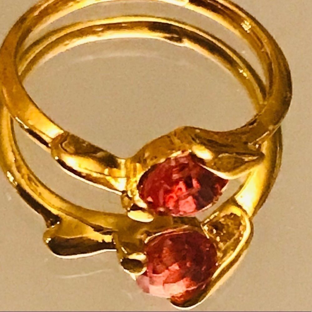 Fashion Rhinestone Birthstone Ring Stackable